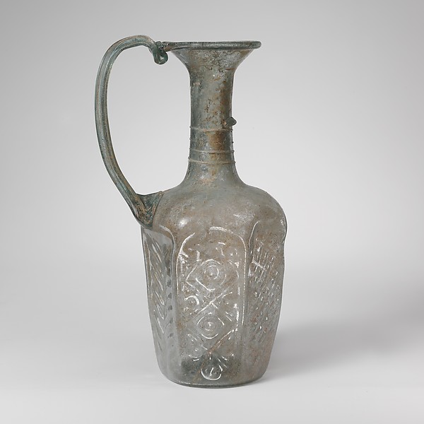 Glass hexagonal jug by an unrecorded maker, The Metropolitan Museum of Art