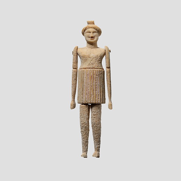 Bone figurine with articulated limbs, late 4th or 3rd century BCE