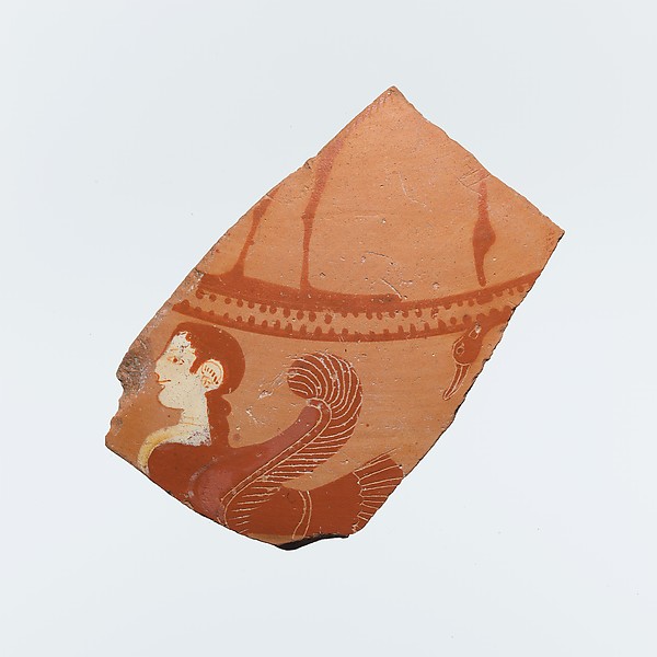 Fragment of a terracotta lid