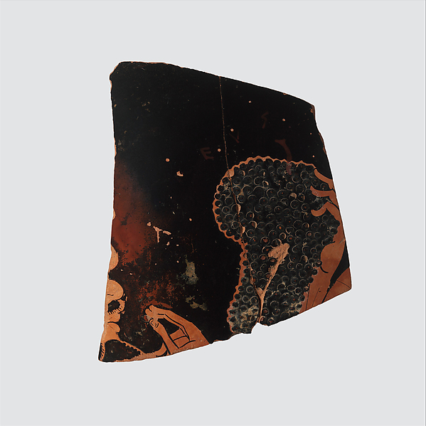 Fragment of a terracotta neck-amphora (jar)