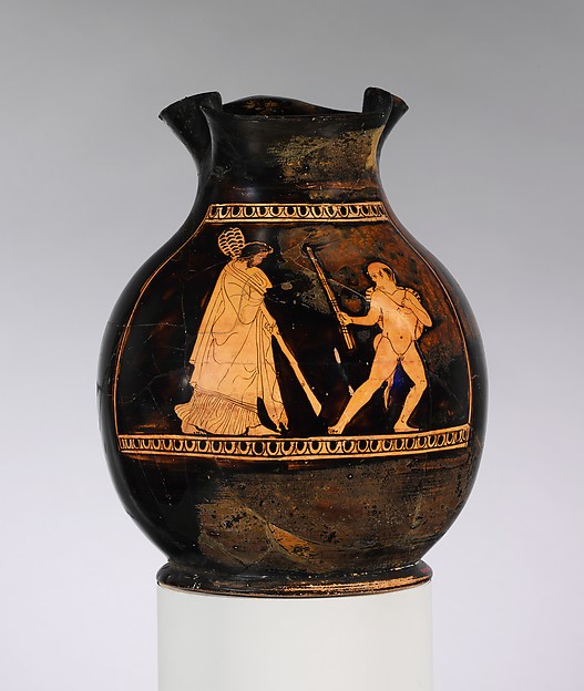 Terracotta oinochoe: chous (jug)