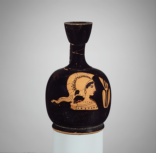 Terracotta squat lekythos (oil flask) by an unrecorded maker, The Metropolitan Museum of Art