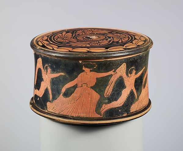 Terracotta pyxis (box) by an unrecorded maker, The Metropolitan Museum of Art