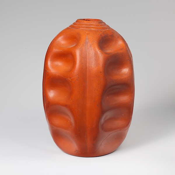 Terracotta flask by an unrecorded maker, The Metropolitan Museum of Art