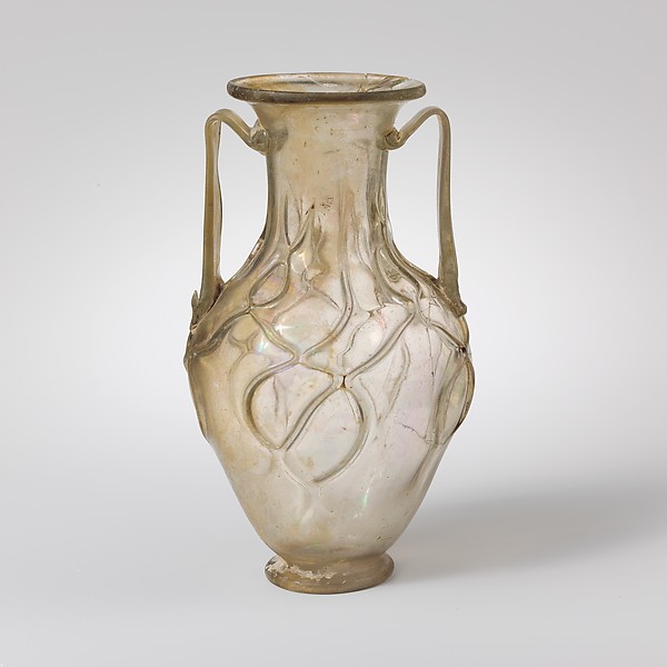 Glass jar with two handles (amphora) by an unrecorded maker, The Metropolitan Museum of Art