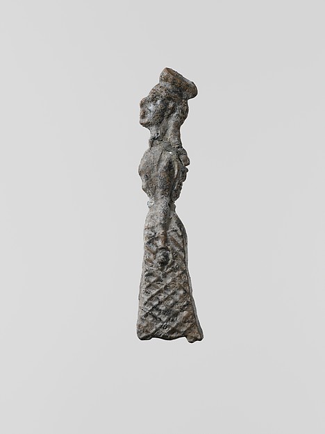 Lead figure of a woman by an unrecorded maker, The Metropolitan Museum of Art