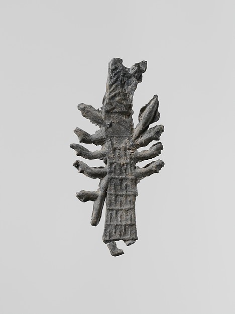 Lead figure of a goddess with a spear and aegis, probably Athena by an unrecorded maker, The Metropolitan Museum of Art