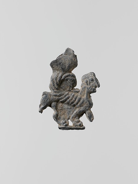 Lead figure of a sphinx, 6th–5th century BCE