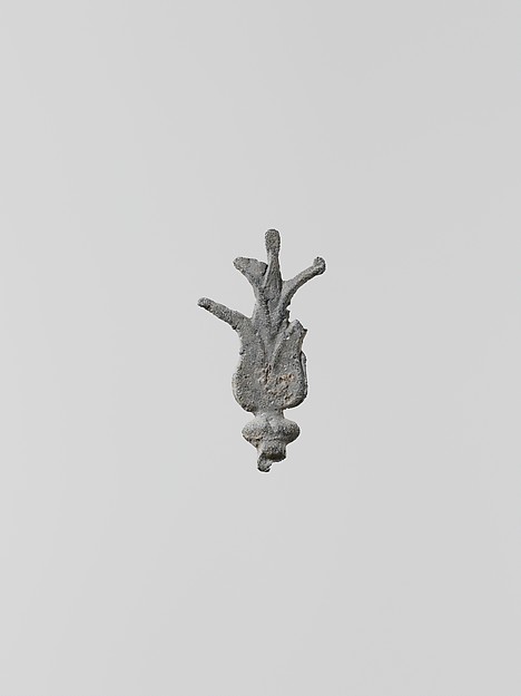 Lead ornament in the form of a bud by an unrecorded maker, The Metropolitan Museum of Art