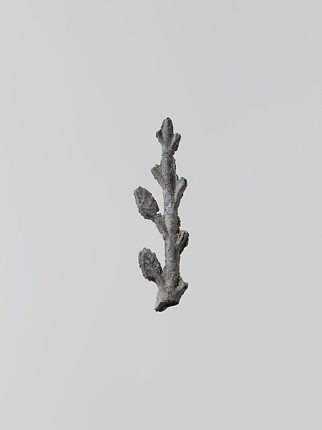 Lead ornament in the form of a branch by an unrecorded maker, The Metropolitan Museum of Art