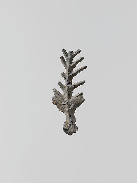 Lead ornament in the form of a branch by an unrecorded maker, The Metropolitan Museum of Art