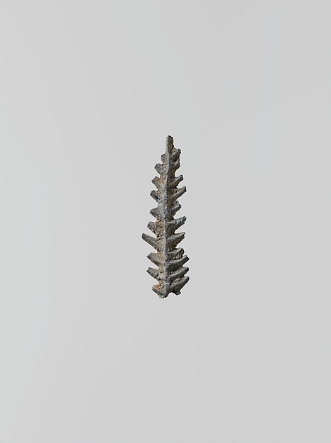 Lead ornament in the form of a branch by an unrecorded maker, The Metropolitan Museum of Art
