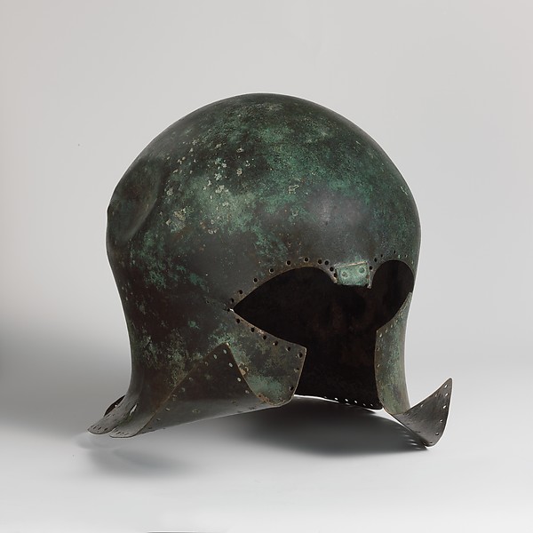 Bronze helmet of Corinthian type by an unrecorded maker, The Metropolitan Museum of Art