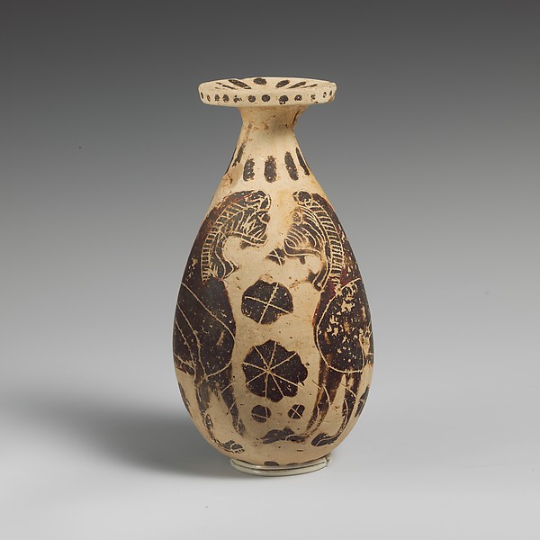 Terracotta alabastron (oil flask)