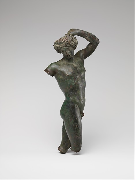 Bronze statuette of a youth dancing by an unrecorded maker, The Metropolitan Museum of Art