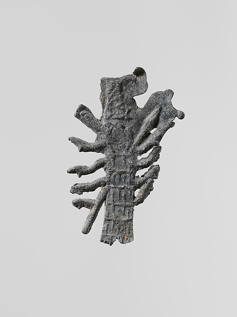 Lead figure of a goddess with spear and aegis, possibly Athena by an unrecorded maker, The Metropolitan Museum of Art