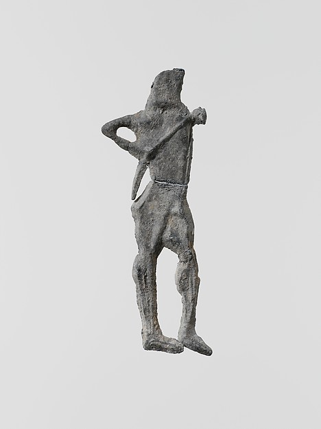 Lead figure of an archer, 6th–5th century BCE