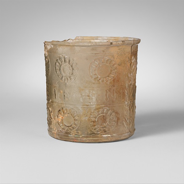 Glass beaker with inscription by an unrecorded maker, The Metropolitan Museum of Art