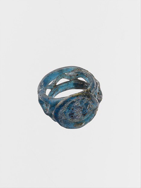 Glass openwork finger ring by an unrecorded maker, The Metropolitan Museum of Art