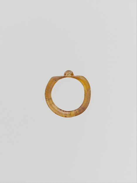 Glass finger ring by an unrecorded maker, The Metropolitan Museum of Art