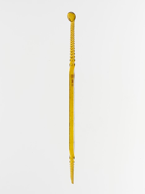 Glass ligula (ear pick) by an unrecorded maker, The Metropolitan Museum of Art