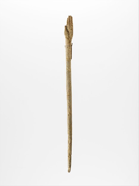 Bone pin with head in the form of a hand by an unrecorded maker, The Metropolitan Museum of Art