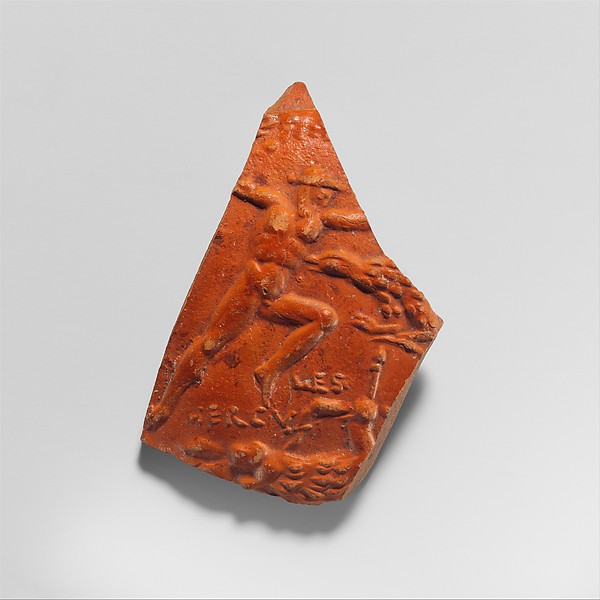 Terracotta medallion fragment by an unrecorded maker, The Metropolitan Museum of Art