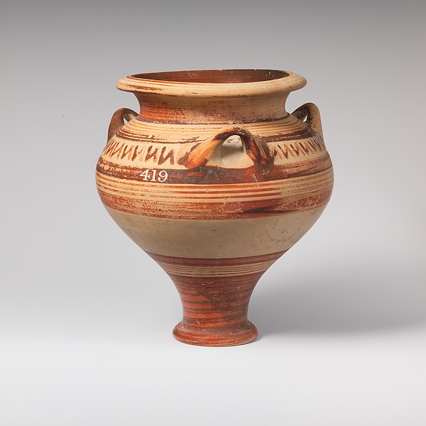 Terracotta pithoid jar by an unrecorded maker, The Metropolitan Museum of Art