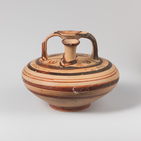 Terracotta stirrup jar