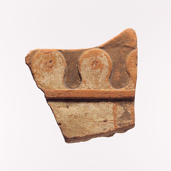 Fragment of a terracotta architectural tile