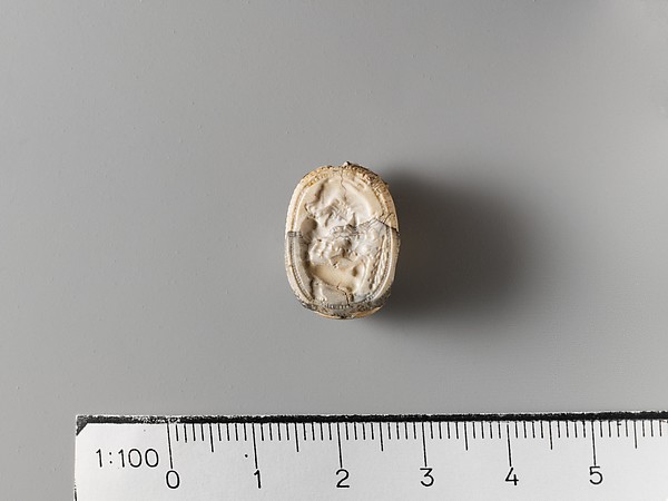Banded agate scarab by an unrecorded maker, The Metropolitan Museum of Art