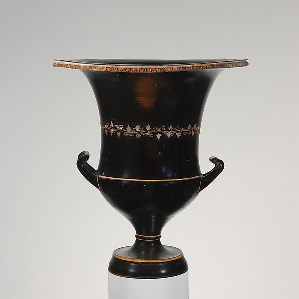 Ancient Attic calyx-krater, fourth century BCE, Met 06.1021.237