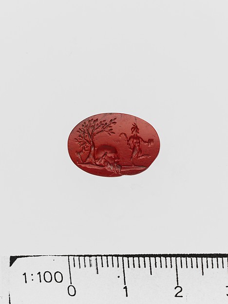 Red jasper ring stone