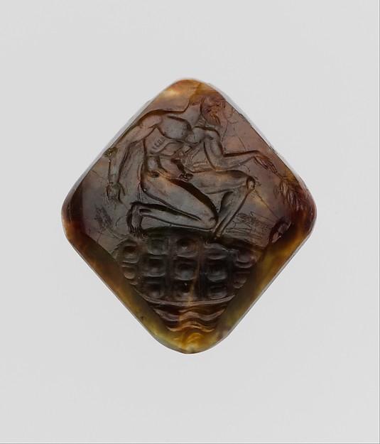 Moss agate ring stone by an unrecorded maker, The Metropolitan Museum of Art