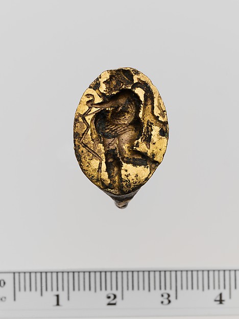 Gilt bronze ring by an unrecorded maker, The Metropolitan Museum of Art