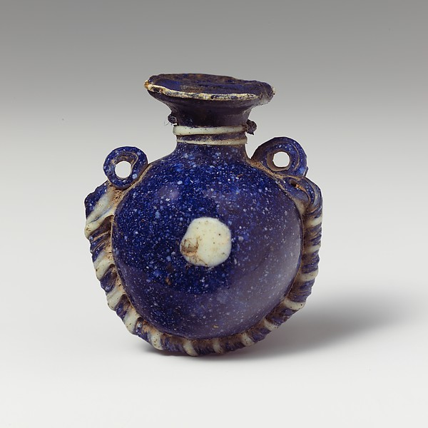 Glass lentoid aryballos (perfume bottle) by an unrecorded maker, The Metropolitan Museum of Art