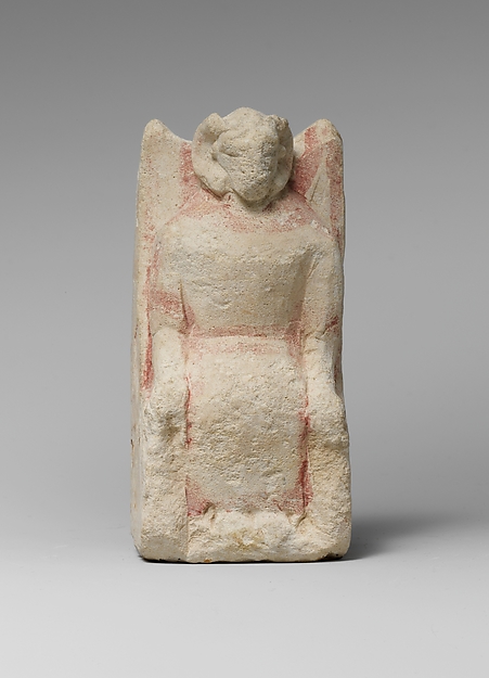 Limestone statuette of Zeus Ammon