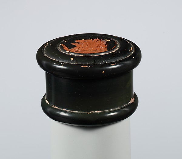 Terracotta pyxis (box) by an unrecorded maker, The Metropolitan Museum of Art