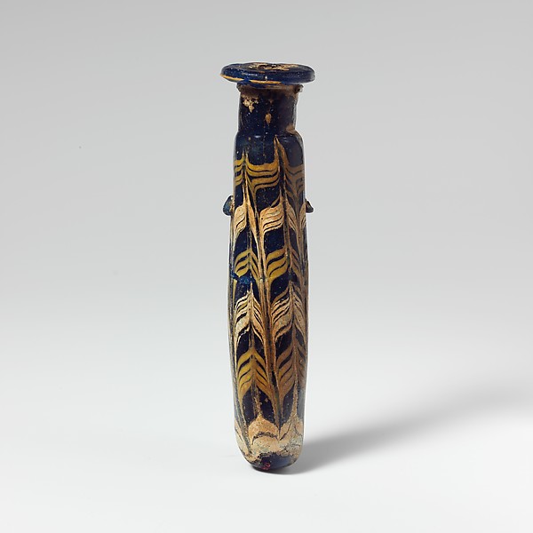 Glass alabastron (perfume bottle) by an unrecorded maker, The Metropolitan Museum of Art