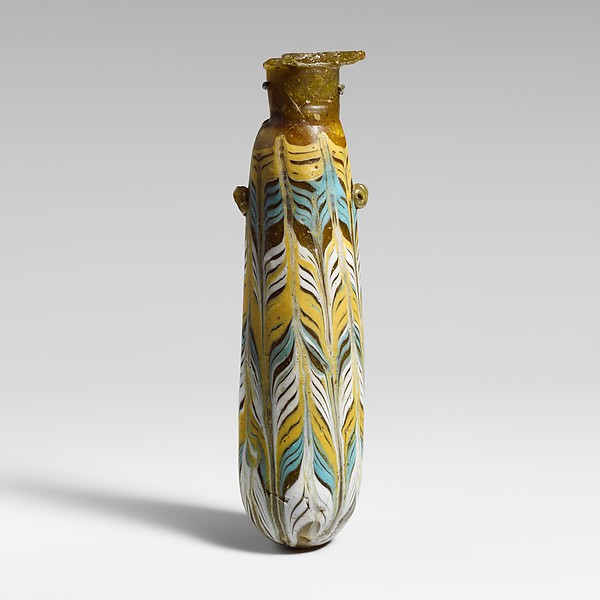 Glass alabastron (perfume bottle) by an unrecorded maker, The Metropolitan Museum of Art