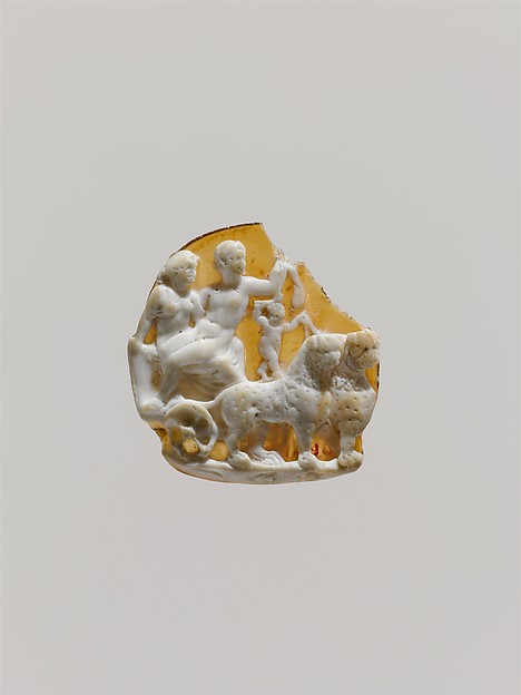Sardonyx cameo with Dionysus and Ariadne by an unrecorded maker, The Metropolitan Museum of Art