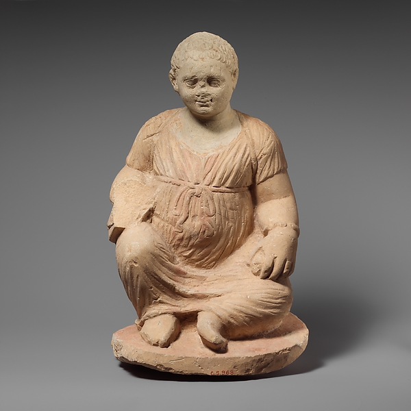 Limestone statuette of a temple girl by an unrecorded maker, The Metropolitan Museum of Art