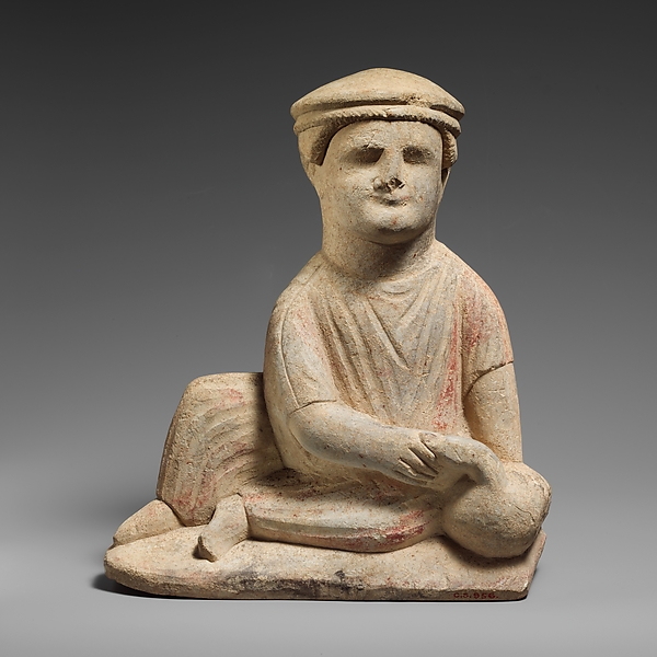 Limestone statuette of a temple boy by an unrecorded maker, The Metropolitan Museum of Art