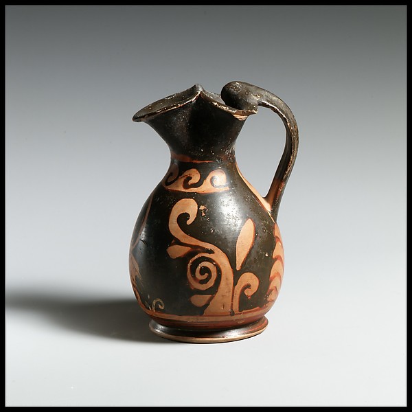 Terracotta oinochoe: chous (jug)