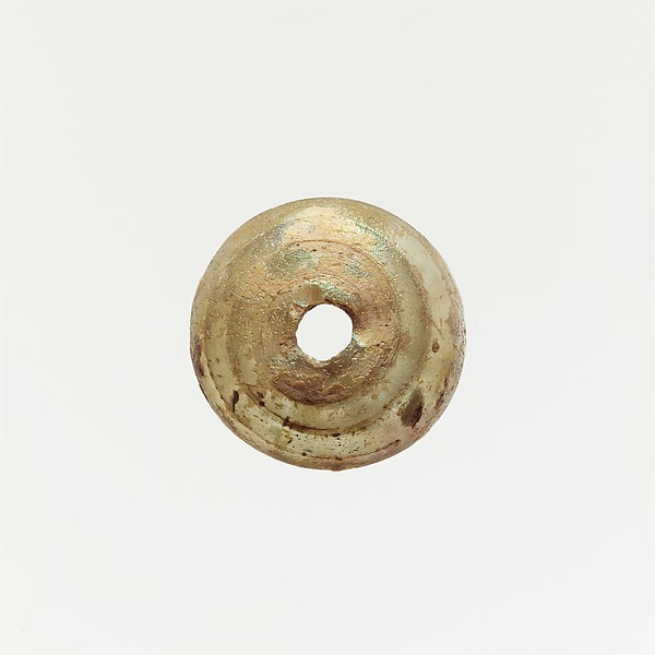 Glass spindle whorl