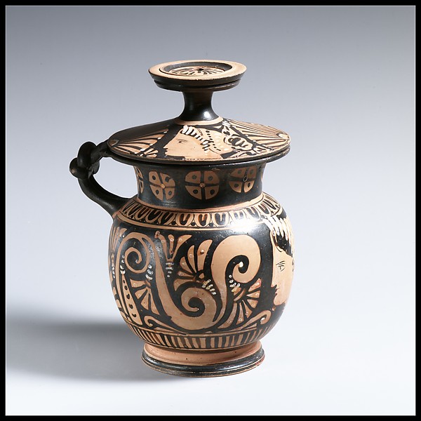 Terracotta mug with lid by Painter of Vienna 113, The Metropolitan Museum of Art