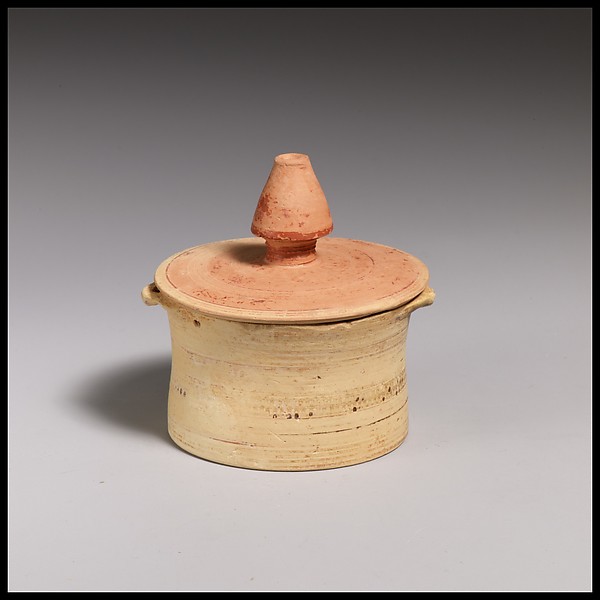 Terracotta pyxis (box)