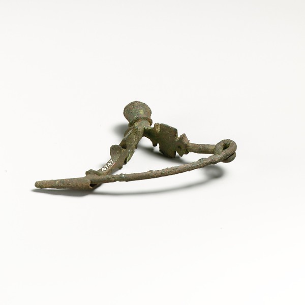 Bronze fibula (safety pin) by an unrecorded maker, The Metropolitan Museum of Art
