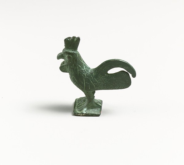 Bronze statuette of a rooster, 6th century BCE