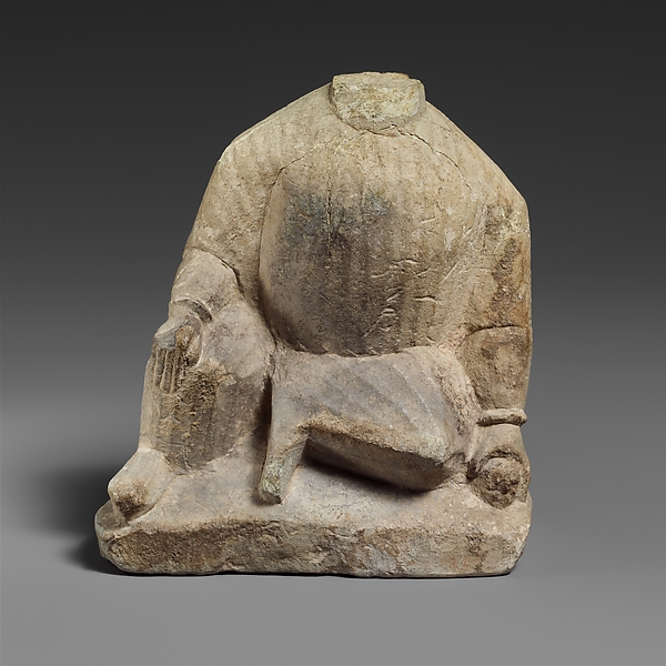 Limestone statuette of a temple boy by an unrecorded maker, The Metropolitan Museum of Art